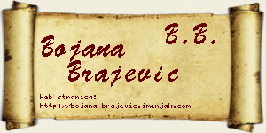 Bojana Brajević vizit kartica